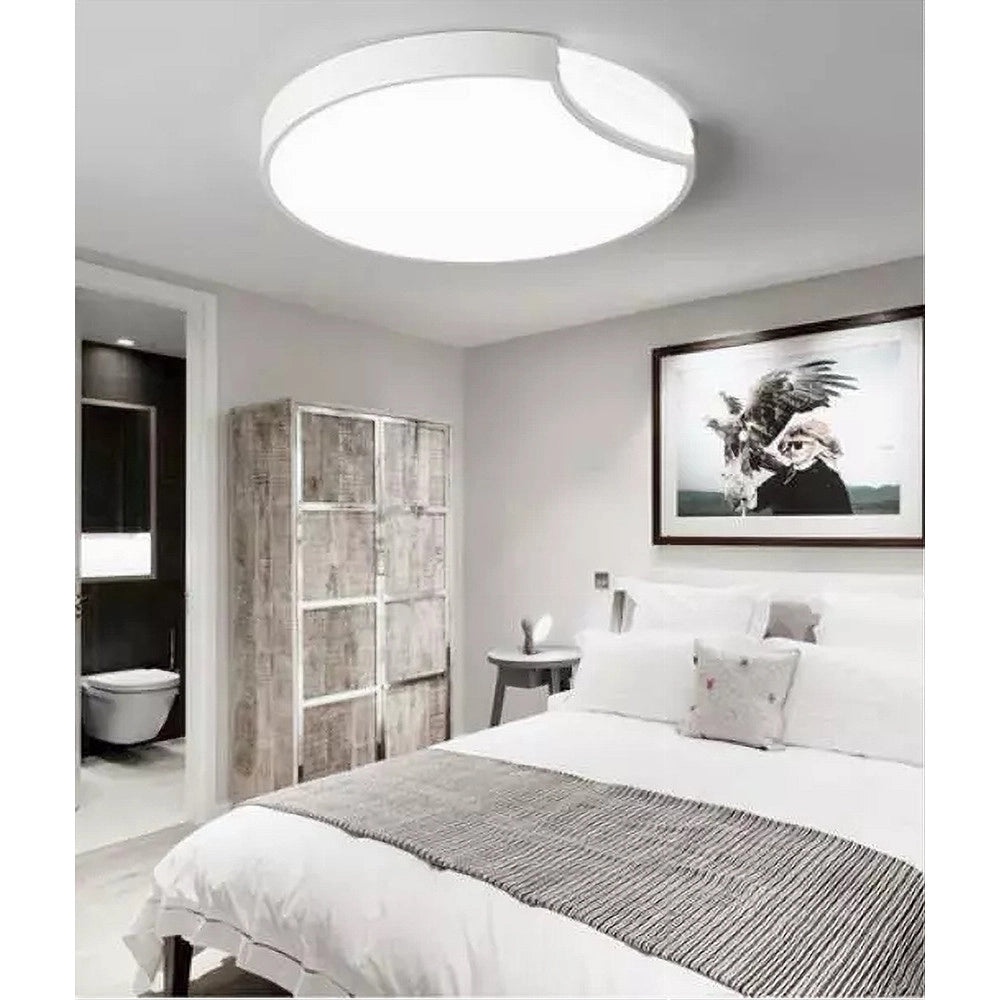 Trade Shop - Plafoniera Led Cerchio 34 W Soffitto Circolare Bianco Moderno Luce Fredda 50149 -