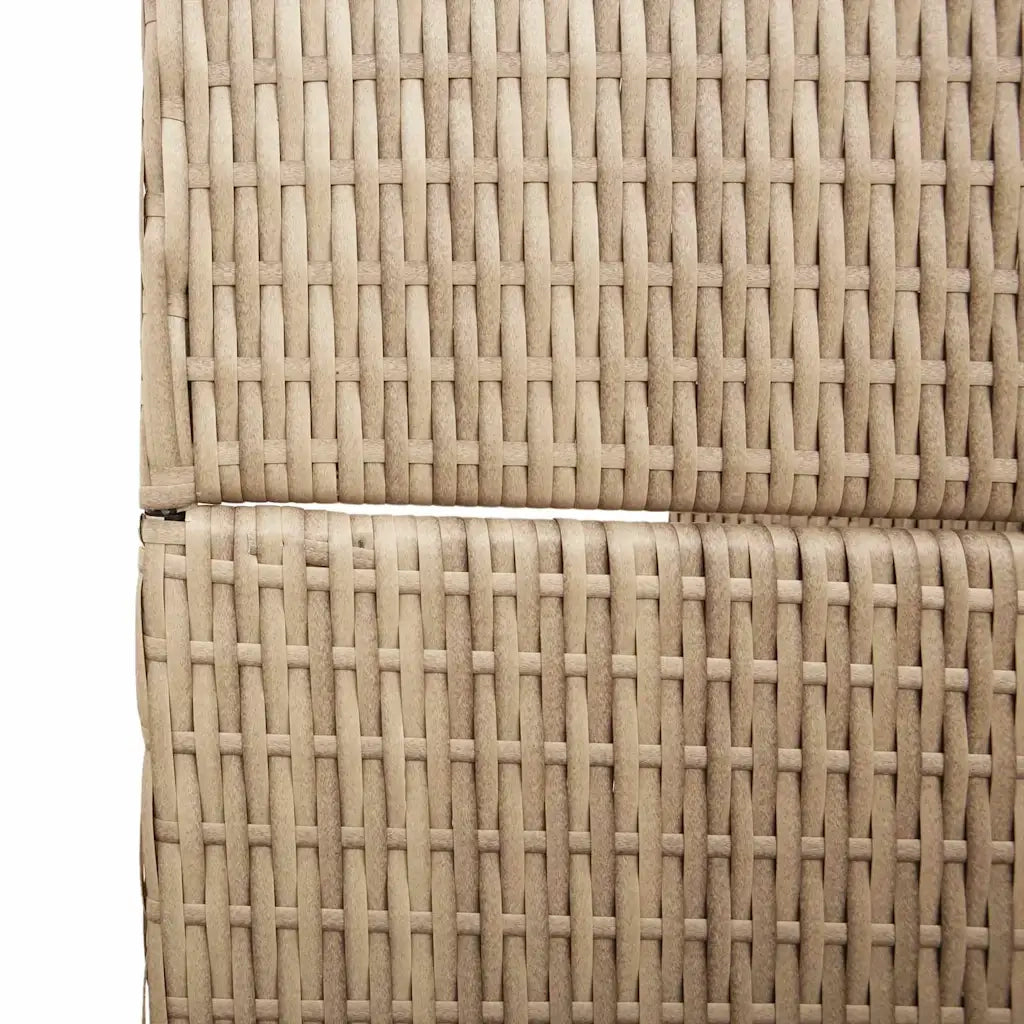 Divider per stanze | Paravento | Divisorio Ambienti Beige 242 x 180 cm polyrattan