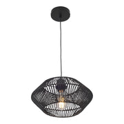 Lampada da terra a sospensione E27 nera 03_0010725