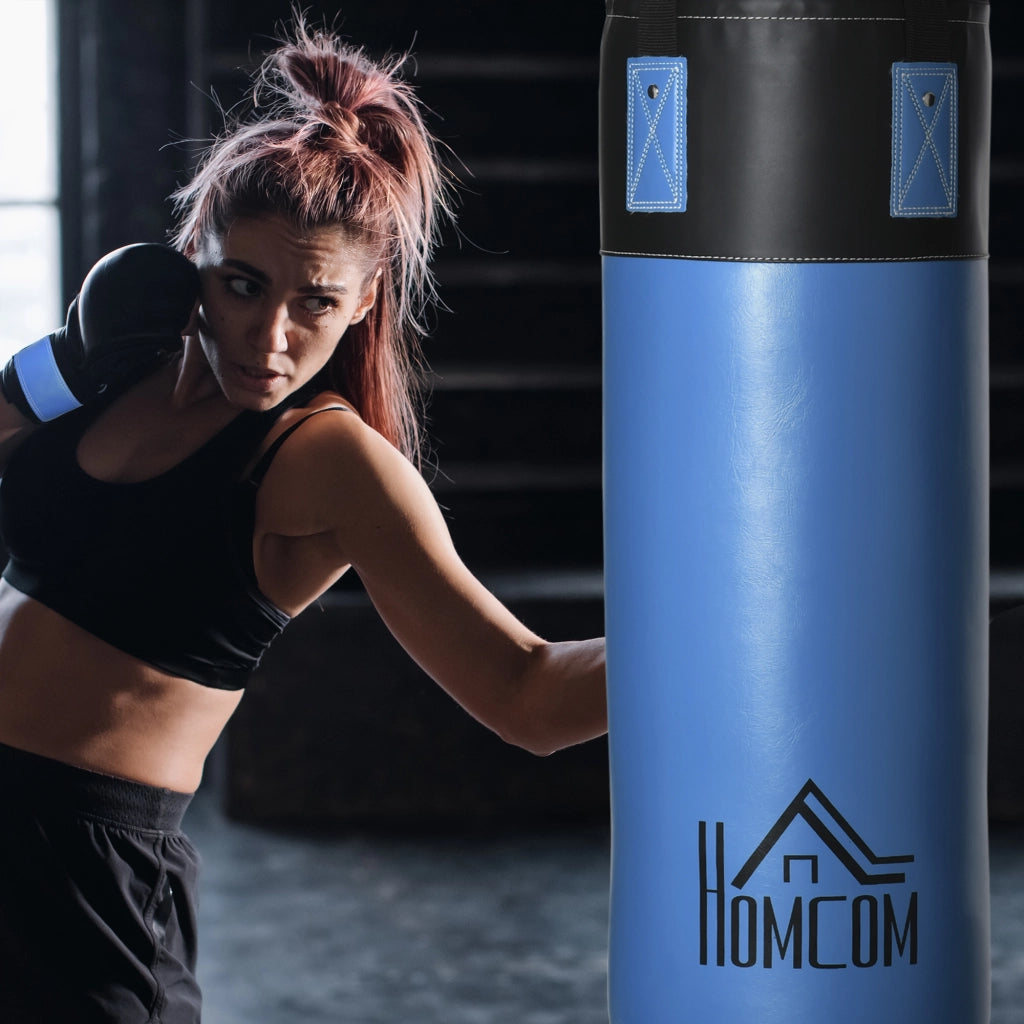 Set Sacco da Boxe con Guantoni ¨C Minimal ¨C Blu