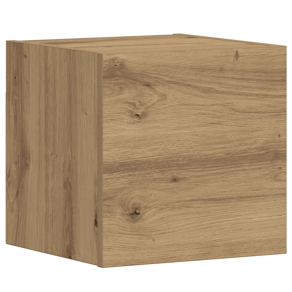 Mobili TV a Parete 5 pz Rovere Artigianale in Legno Multistrato 3328960
