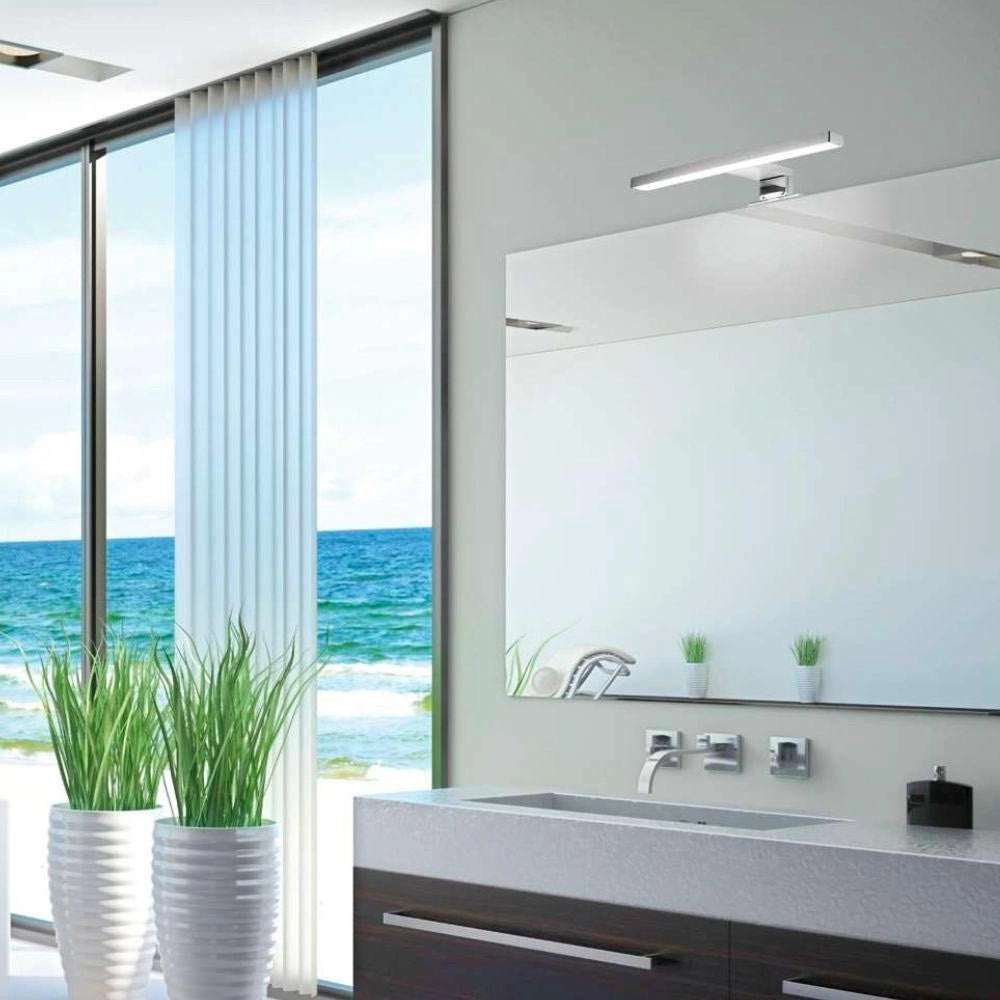 Lampada LED per bagno Kyra 600 mm colore cromato