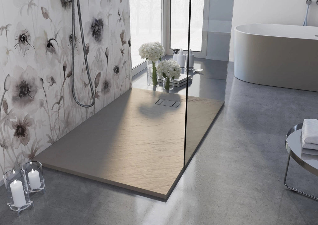 Piatto Doccia 70x170 cm in Acrilico Fosterberg Azalea Tortora