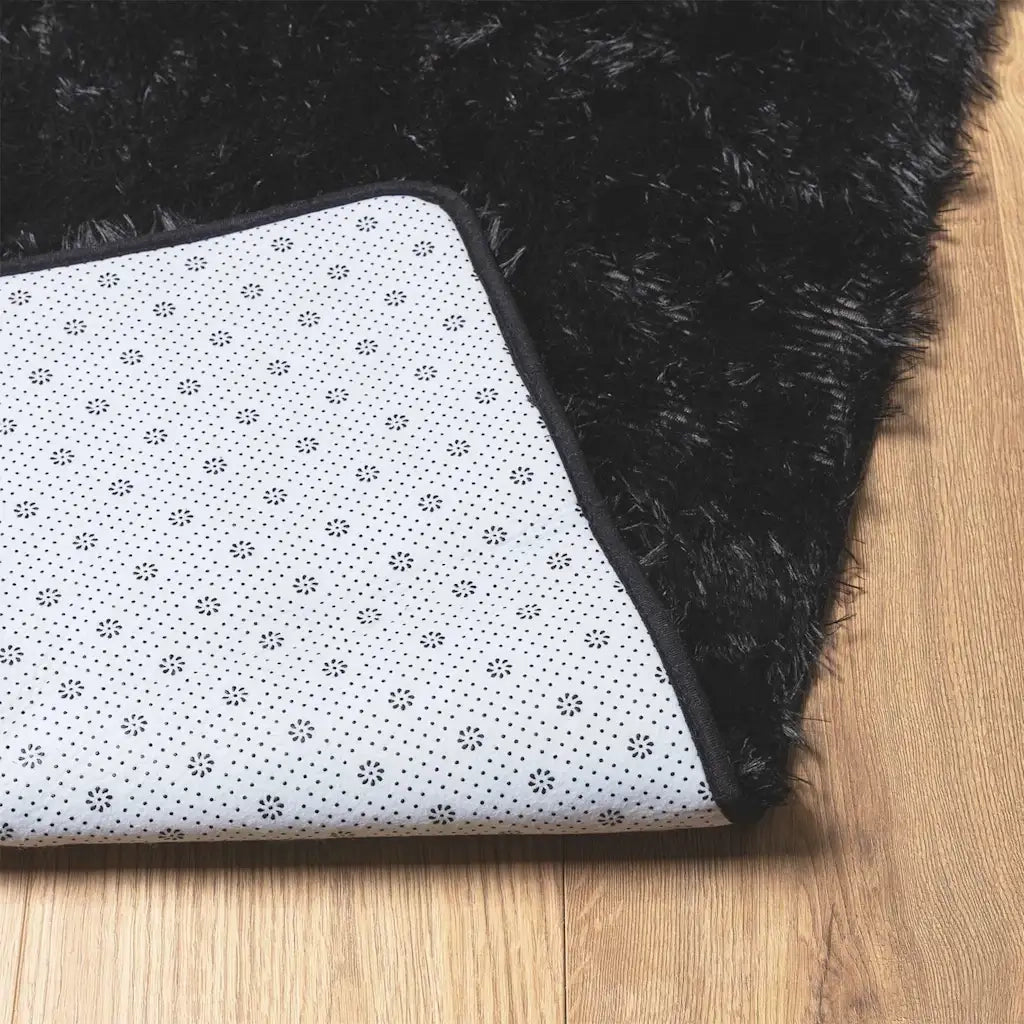 Tappeto del soggiorno | Tappeto Shaggy a Pelo Lungo NAVARRA Nero 160x230 cm poliestere