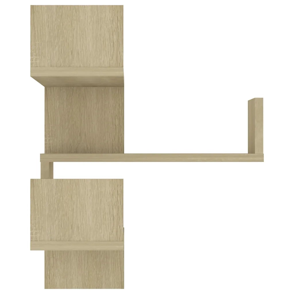 2 pz Scaffali Angolari Muro | Mensola a parete Sonoma 40x40x50cm Legno Multistrato