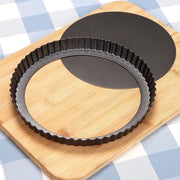 Quichevorm - Quiche Pan con Fondello Removibile: Perfezione in Elegante Profondità - Infusione di Vapore con Smalto Antiaderente e Base Rimovibile per Risultati di Cottura Esecuzione Perfetta