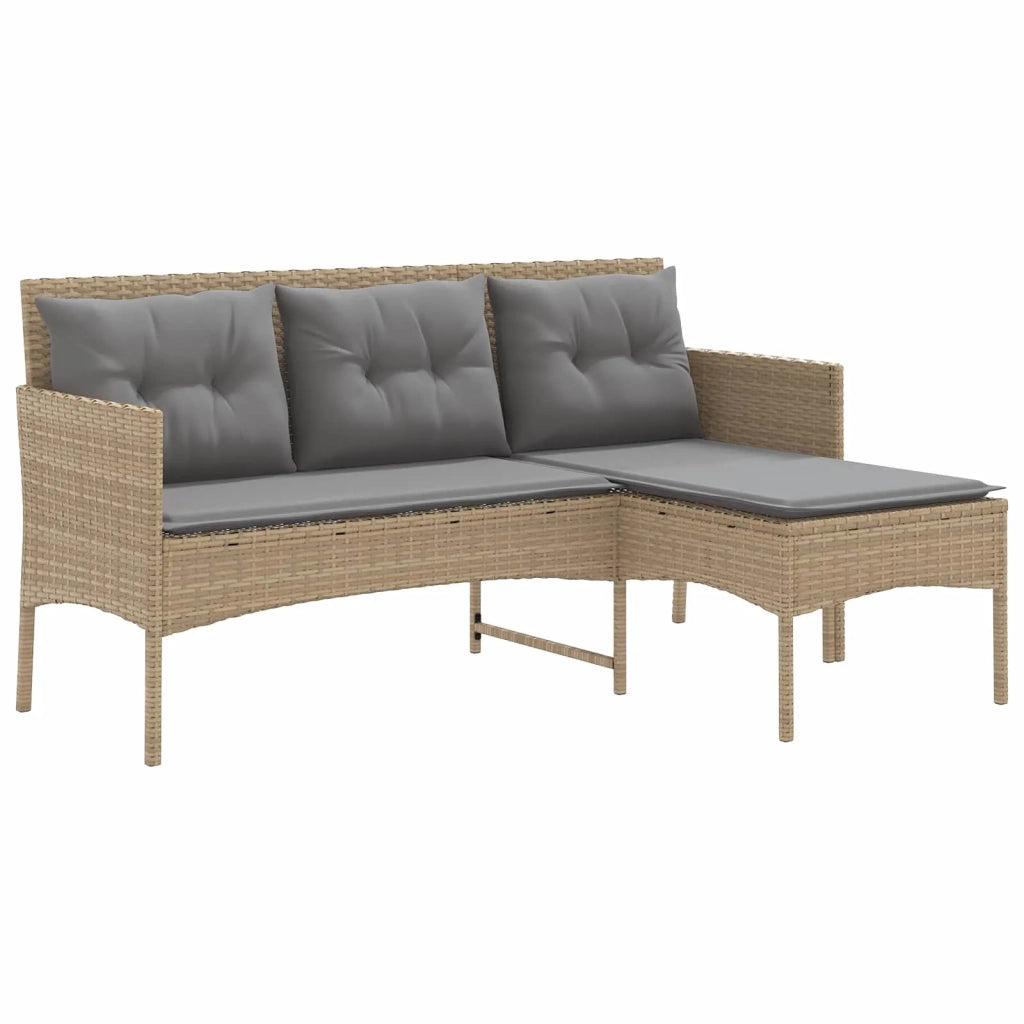 Set Divano da Giardino con cuscino 2 pcs polyrattan 4103806