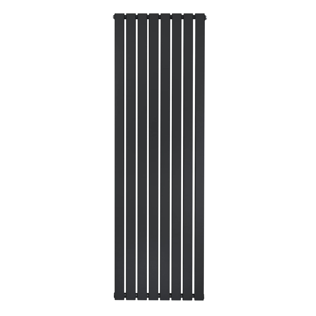 Radiatore Verticale Design Piatto Colonna Singola Nero 1800x560 mm