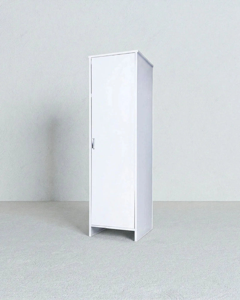 Colonna Portascope NEXA TOWER in PVC – Mobile Multiuso con Ripiano Interno – 60x50x165 cm Bianco_