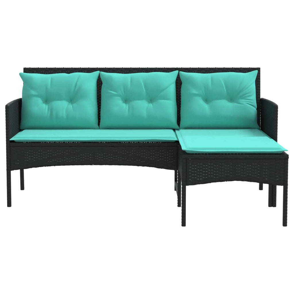 Set Divano da Giardino con cuscino 2 pcs polyrattan 4103811