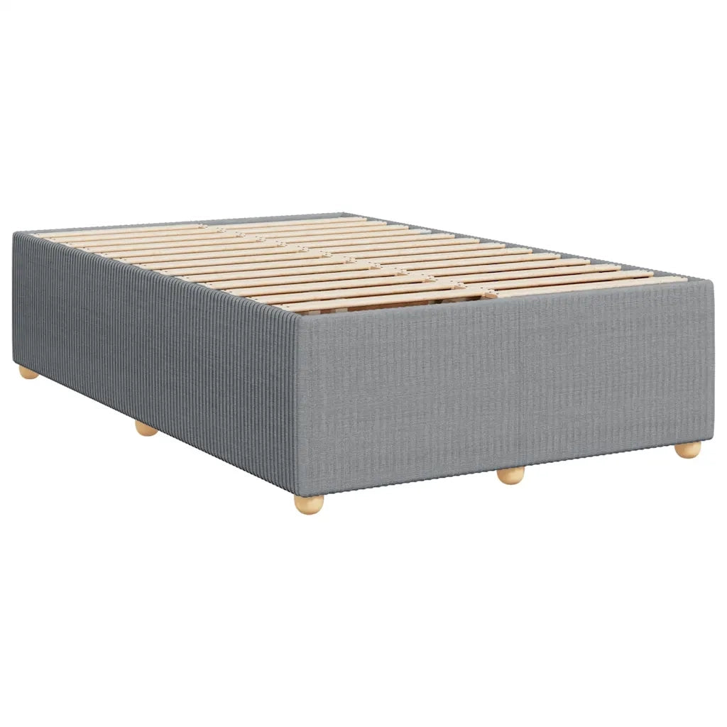 Giroletto a Molle con Materasso Grigio Chiaro 120x200cm Tessuto 3294330
