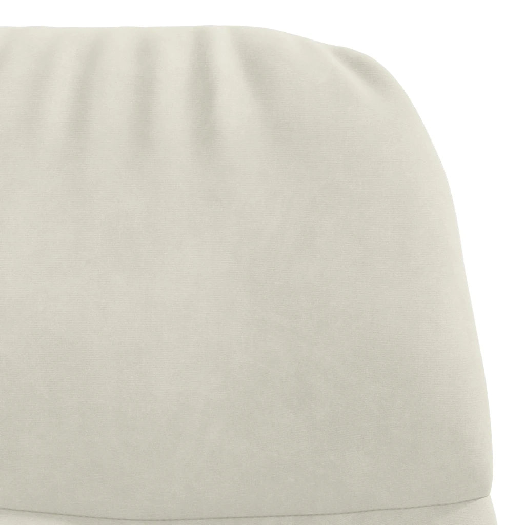Sedia Relax Bianco Crema Velluto 4102619