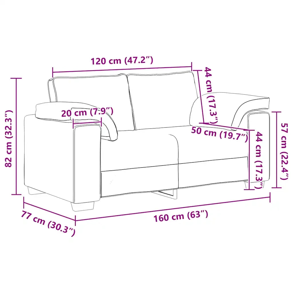 Divano | Divano da soggiorno | Sofa Divanetto Grigio Chiaro 160x77x82 cm in Velluto