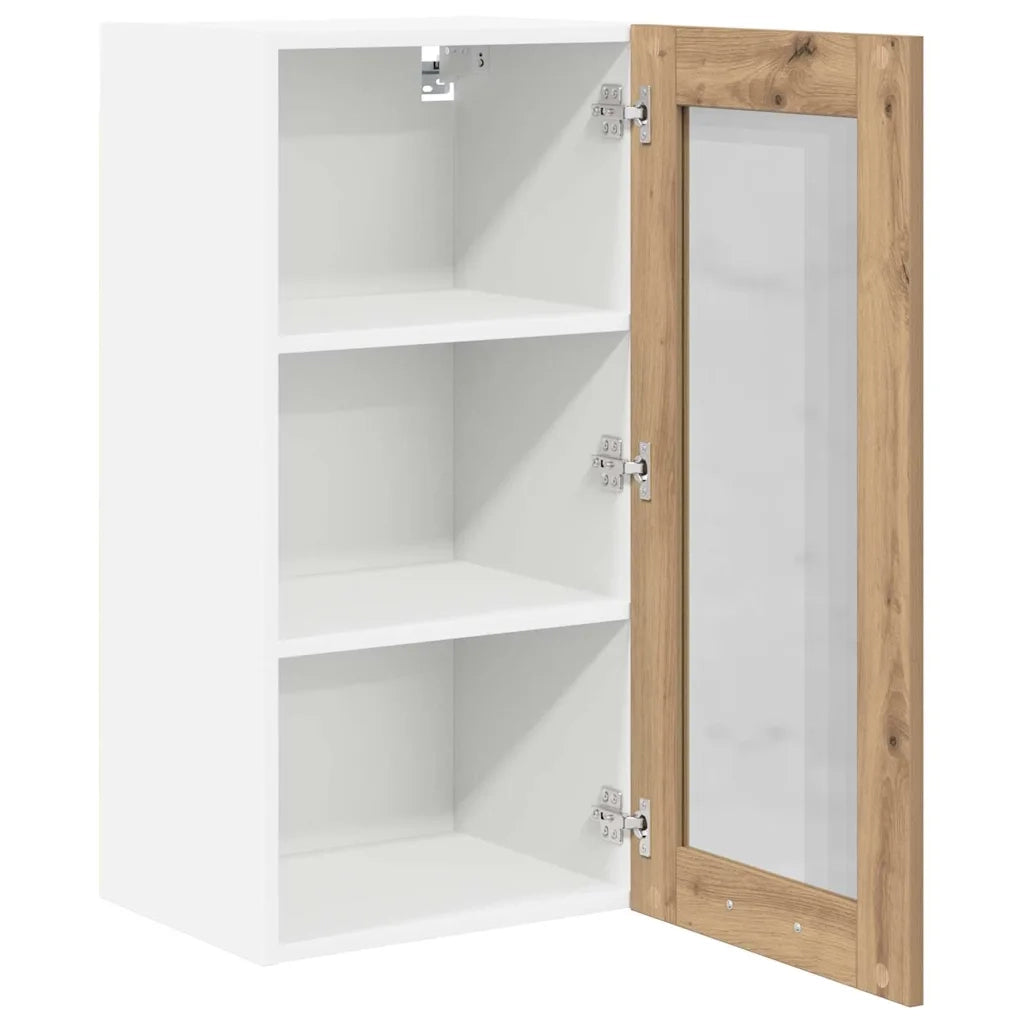 Armadio pensile 2 pcs Rovere artigianale 40 x 31 x 80 cm 884313
