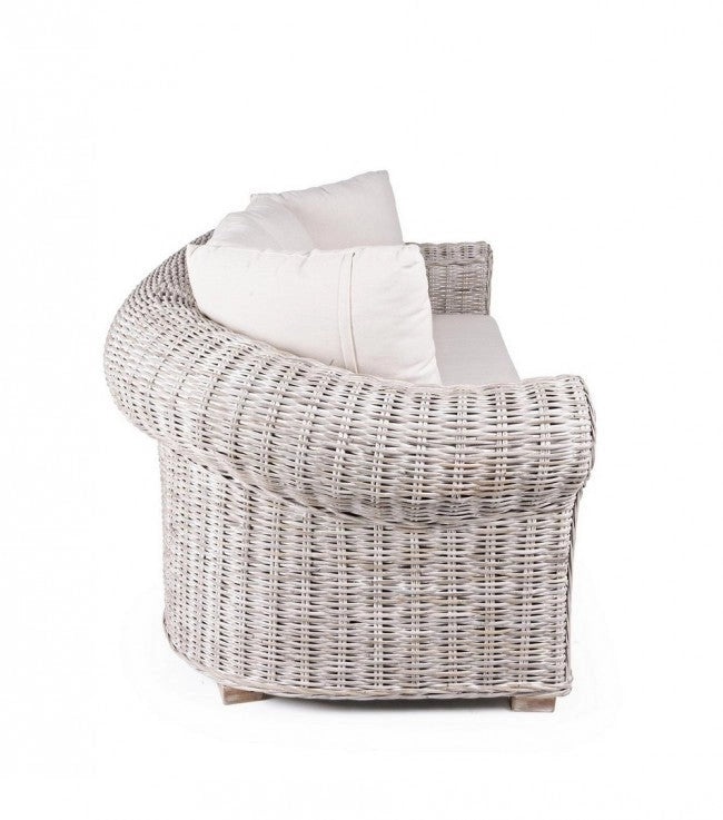 Divano 3 Posti 204x96x80h cm con Cuscini Coba
