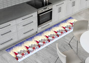 Tappeto Passatoia Cucina Antiscivolo Sottolavello Digitale Natale Snow House - 52x280 - Snow House
