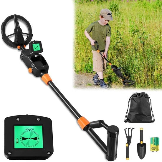 Metaaldetector per bambini - Detettore di metalli - Adattabile altezza - Impermeabile - Leggero -