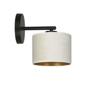 Applique da parete Emibig Hilde E27 nero/bianco