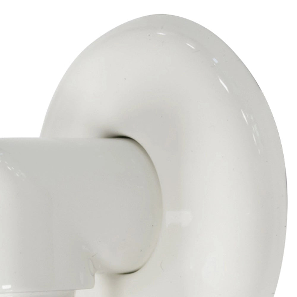 Angolo con rosone per saliscendi bianco