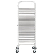 Carrello da Cucina per 16 Vassoi 38x55x163 cm in Acciaio Inox CFW8036058
