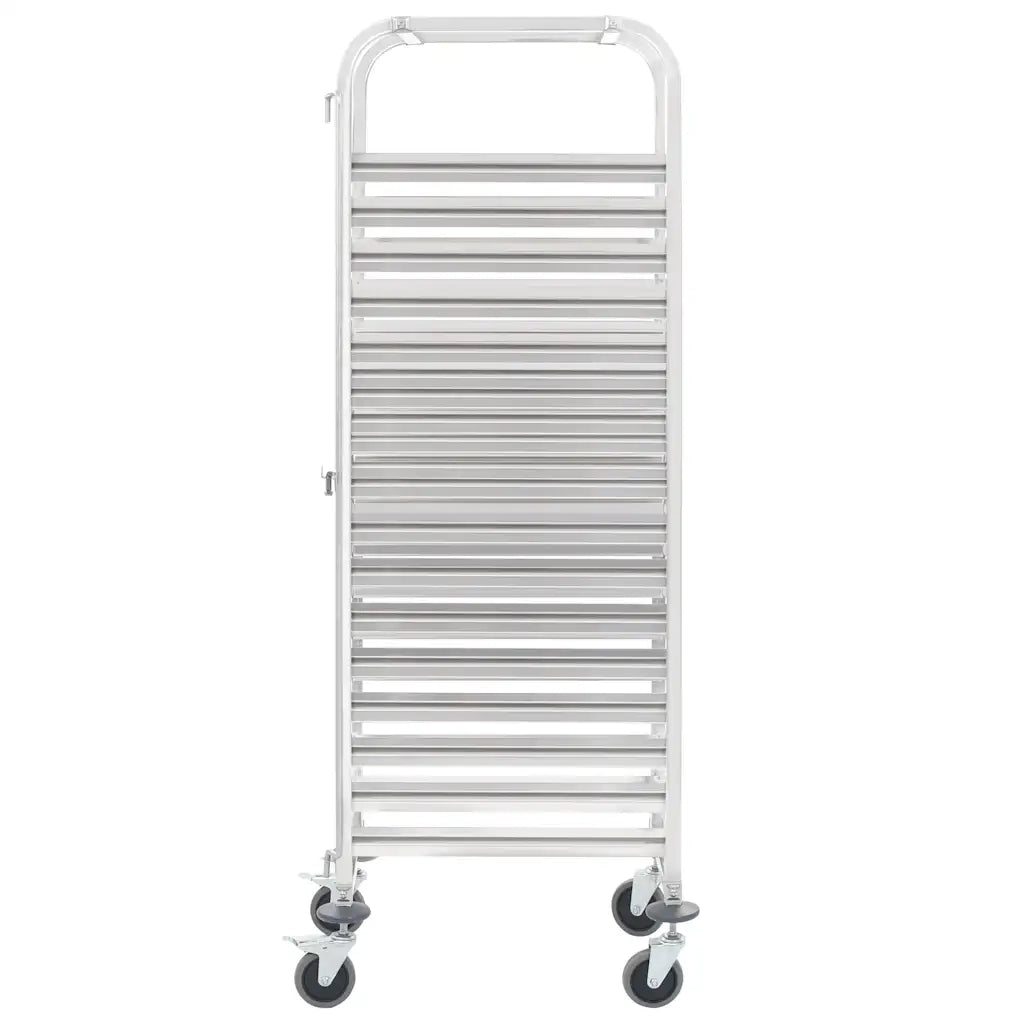 Carrello da Cucina per 16 Vassoi 38x55x163 cm in Acciaio Inox CFW8036058