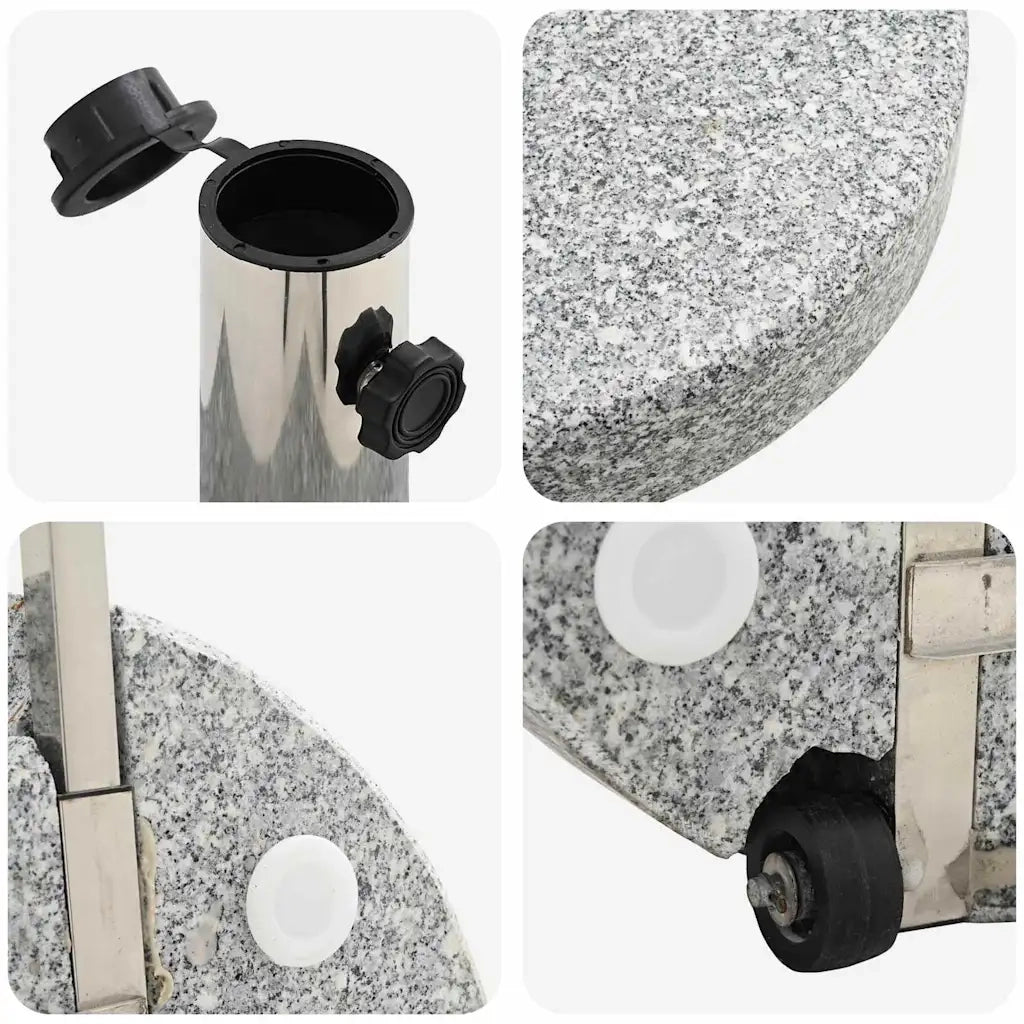 Base per ombrellone-Supporto per ombrellone Grigio ? 45 x 37.5 cm Granito