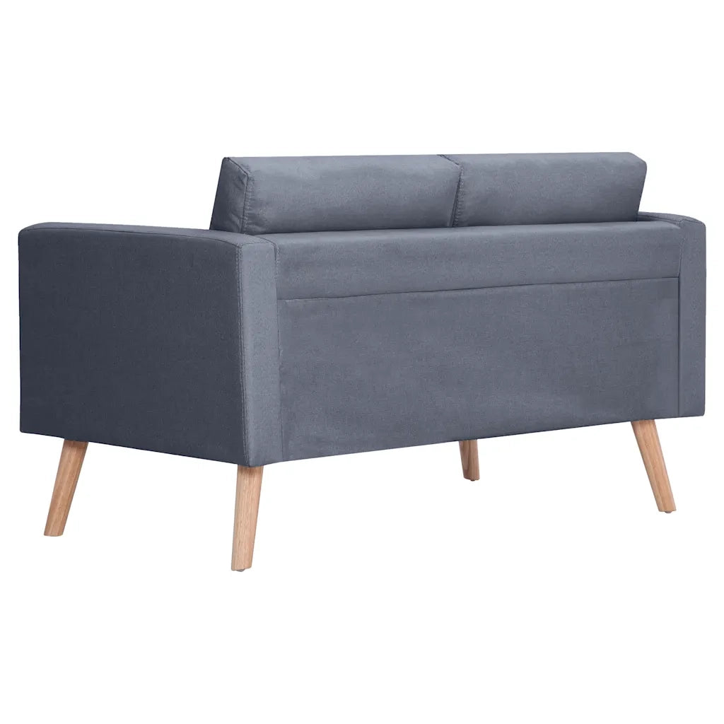 Divano a 2 Posti-Sofa 2 Posti in Tessuto Grigio Scuro 369727