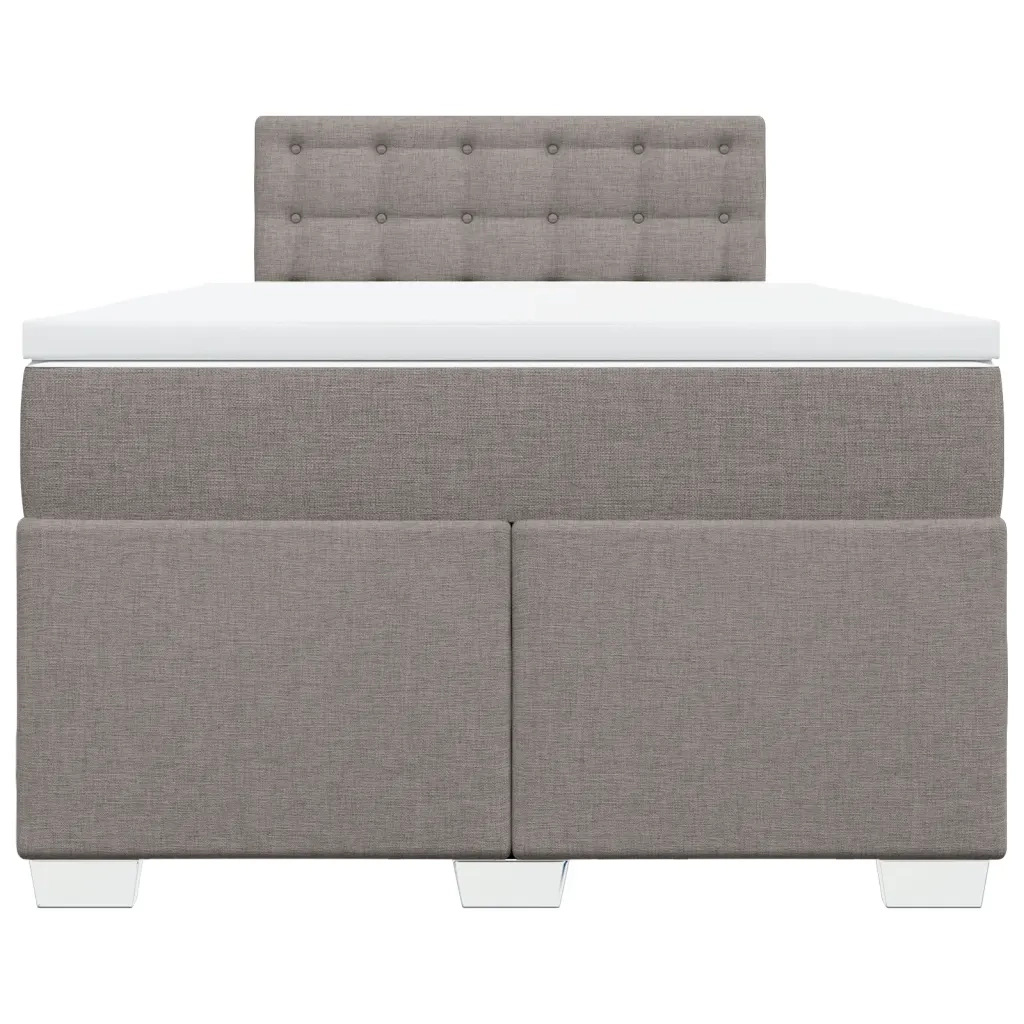 Giroletto a Molle con Materasso Tortora 120x190 cm in Tessuto 3288145