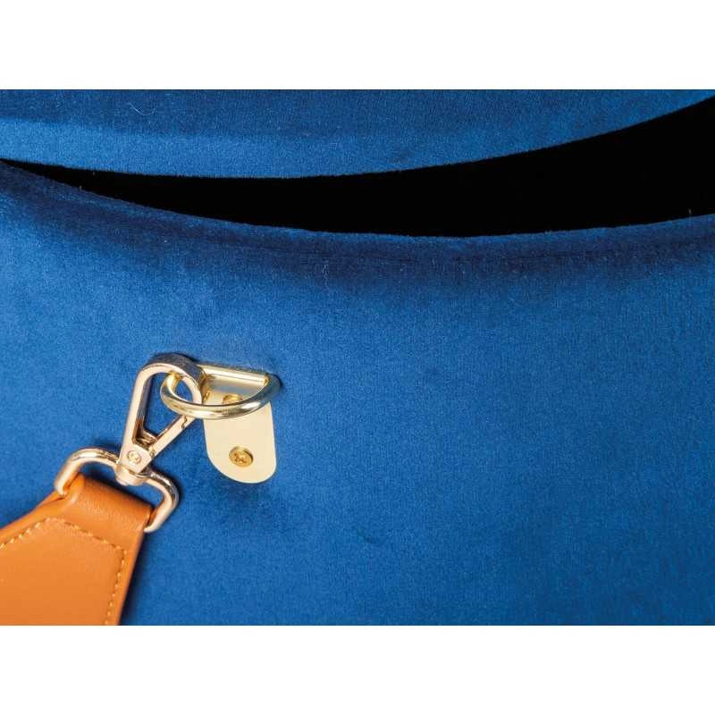 Pouf secchiello Inter Link con contenitore e maniglia in ecopelle