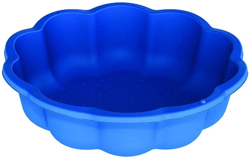 sabbiera per bambini con coperchio grande gatto plastica bambini con coperchio azzurro misure 76 cm di diametro 21 cm al