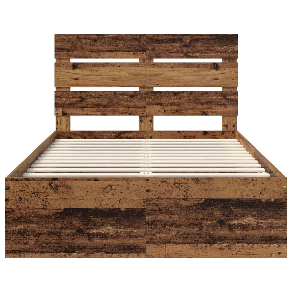 Struttura del letto Legno vecchio 120 x 190 cm Pino massello 3411774