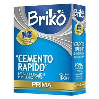 Cemento Rapido In Polvere Briko K2 Kg. 4 - Sacchetta
