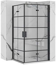 Cabina Doccia Rea Molier Black Double 90x100