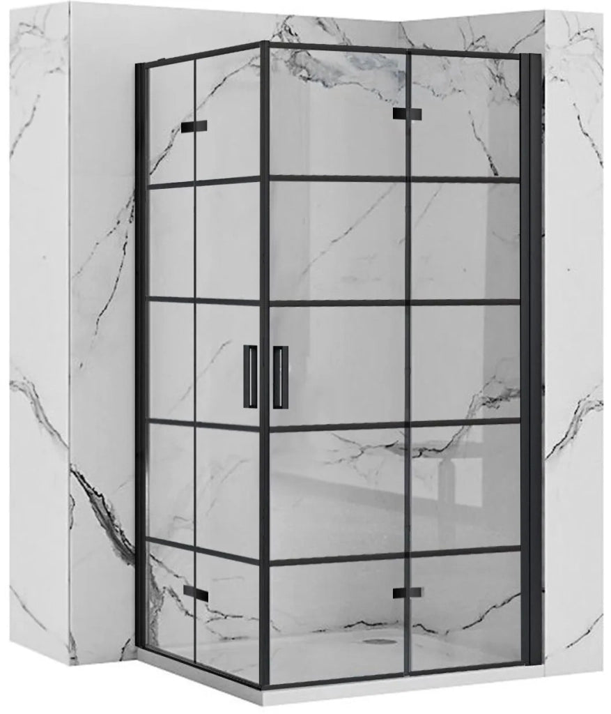 Cabina Doccia Rea Molier Black Double 90x100