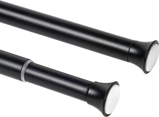 Maniglia telescopica per tende - nera - 70-120cm - regolabile