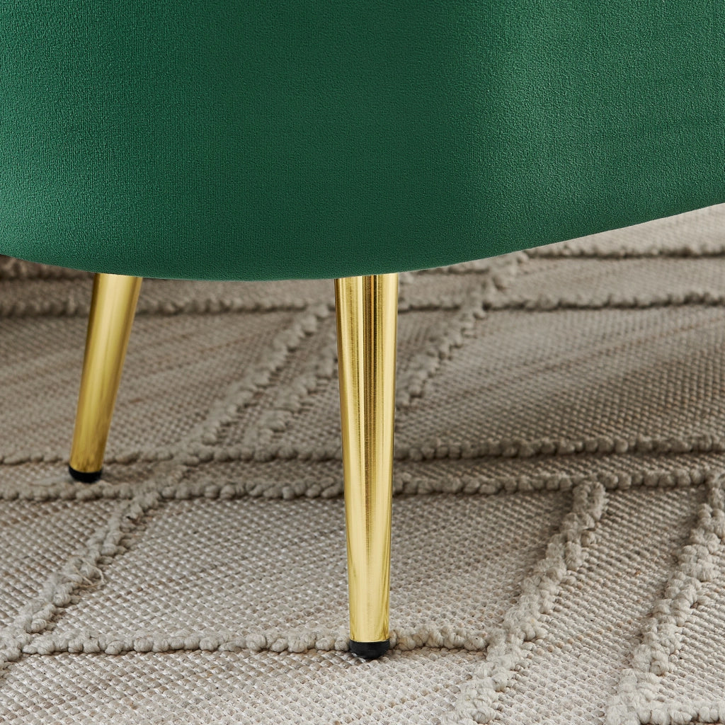PANCA CONTENITORE 110x40x42 cm in velluto verde scuro