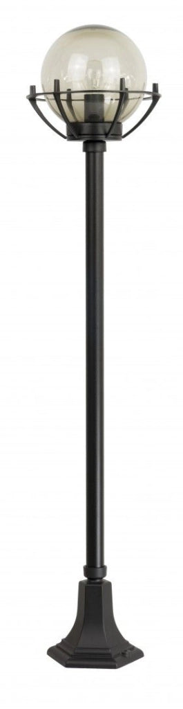 Lampione giardino 152cm sfera 20cm E27 nero IP43 SU-MA