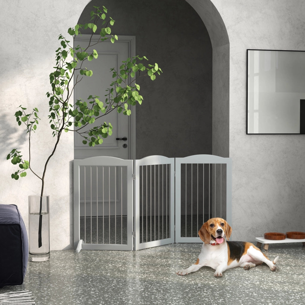 Barriera Sicurezza Pieghevole per Bambini e Cani ¨C zephmum ¨C Grigio 154x80 cm