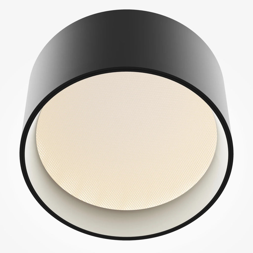 Maytoni Lampada da soffitto moderna Vega 1 luce LED integrato nero alluminio