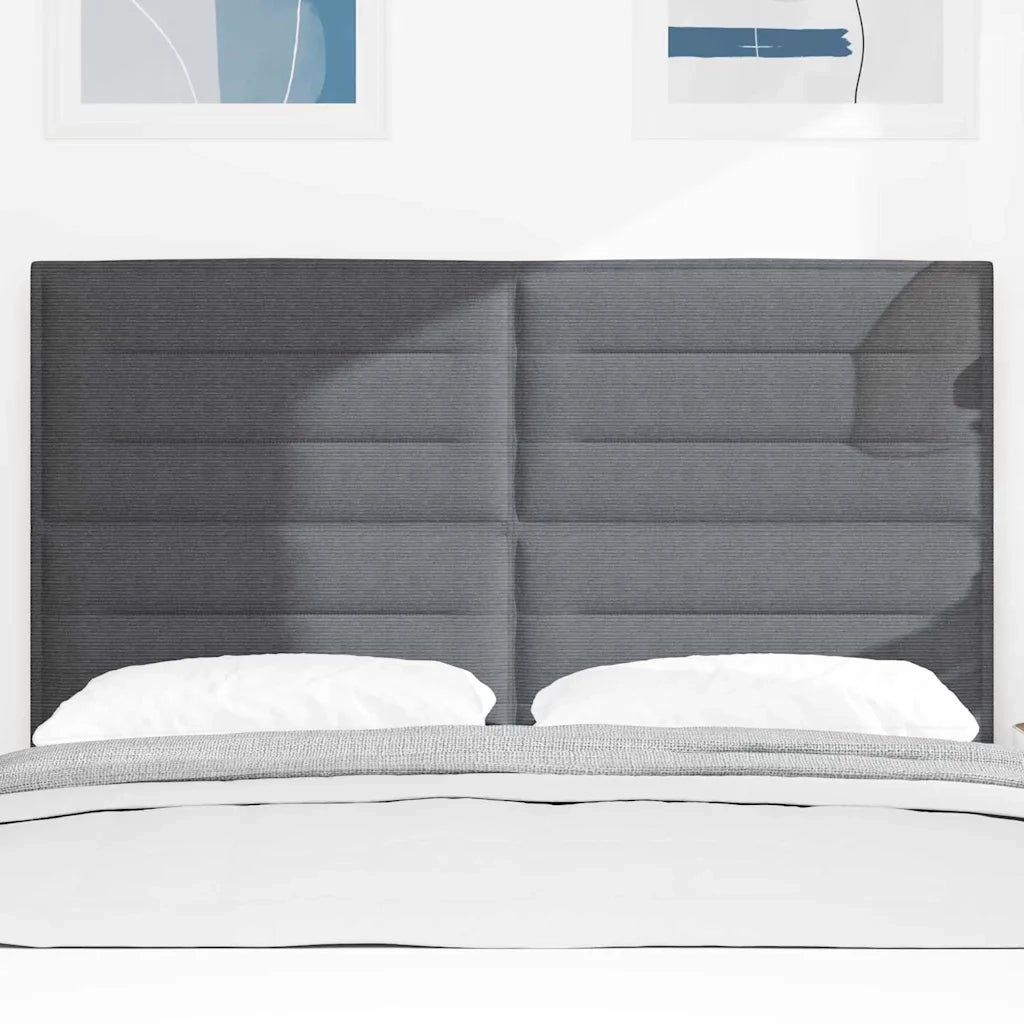 Testiera | Testata Grigio scuro 160 cm Tessuto in Cords