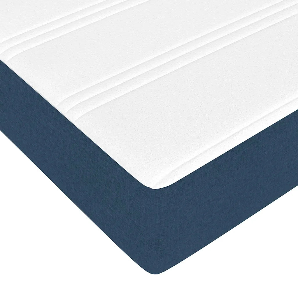 Letto a molle con materasso Blu 200 x 200 cm Tessuto 3398891