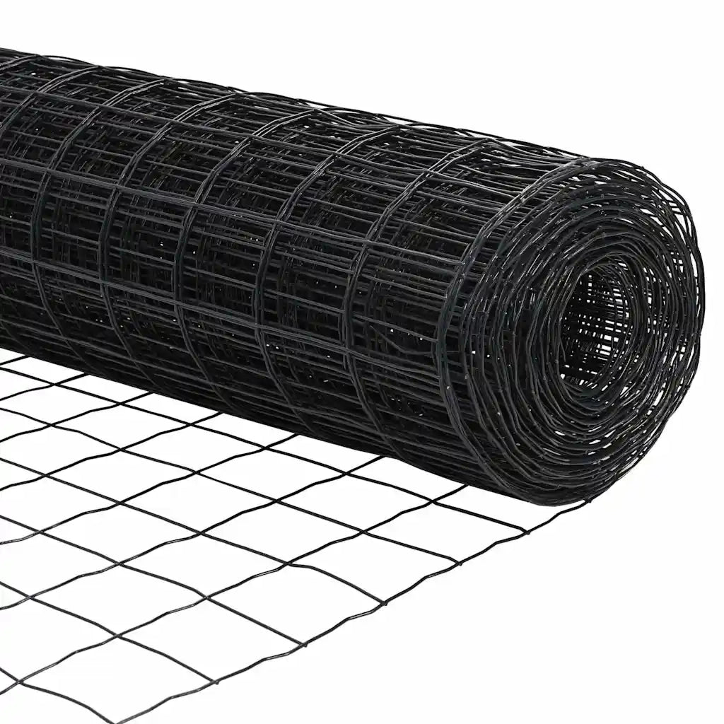 Recinzione Euro Grigio 1,4 x 10 m Ferro rivestito in PVC 42004599
