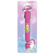 Trade Shop - Penna Con Torcia Grafica Magico Unicorno Accessori Per Scuola Regalo Feste Bambine 735577 -