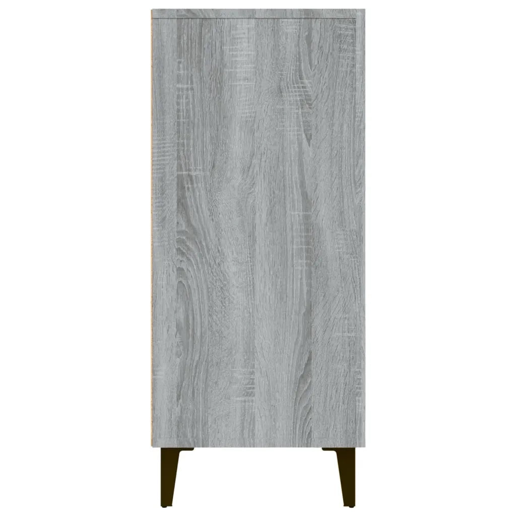 Credenza | Madia | Buffet da pranzo | Armadio da pranzo Grigio Sonoma 90x34x80 cm in Legno Multistrato