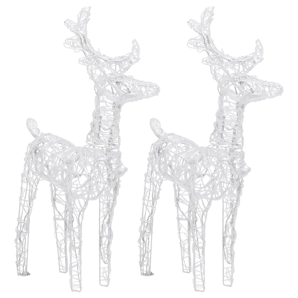 Decorazione Natalizia Renne e Slitta 320 LED Acrilico 3100423