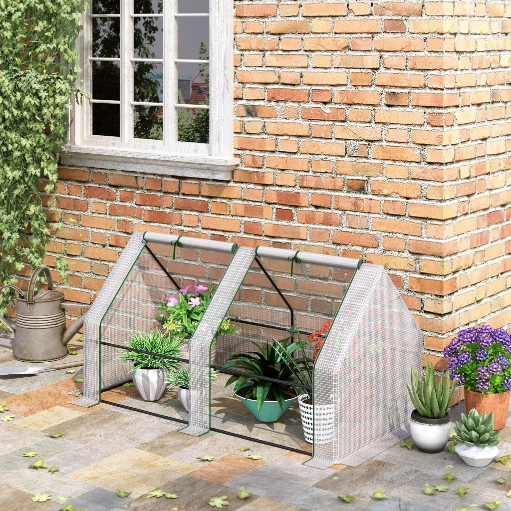 Mini Serra da Giardino ¨C zephmum ¨C Bianco 180x90x90cm