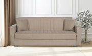 Divano Moon 3 posti tessuto beige brown
