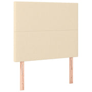 Testiera | Testata Crema 100x5x118/128 cm Tessuto