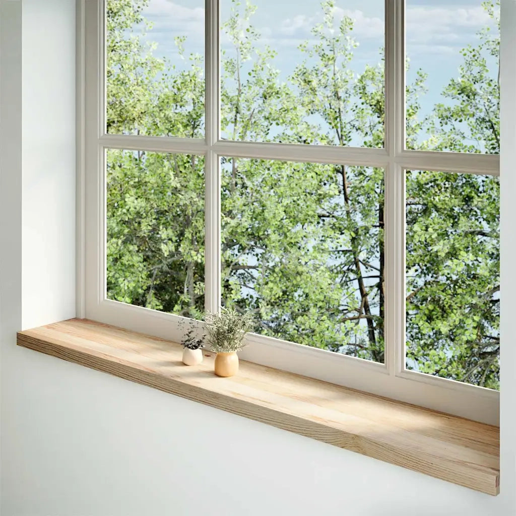 Davanzali 2 pz Non Trattati 160x30x2cm Legno Massello di Rovere CFW3975765