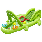 Bestway 53169 Later Gator Parco Giochi Acquatico Gonfiabile Coccodrillo 234x163x87 cm dai 2 anni colore Verde
